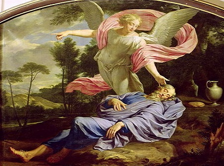 Elijah tended by angel